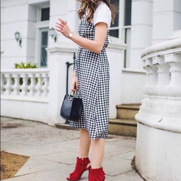Gingham Midi Dress - Picture 3 of 6